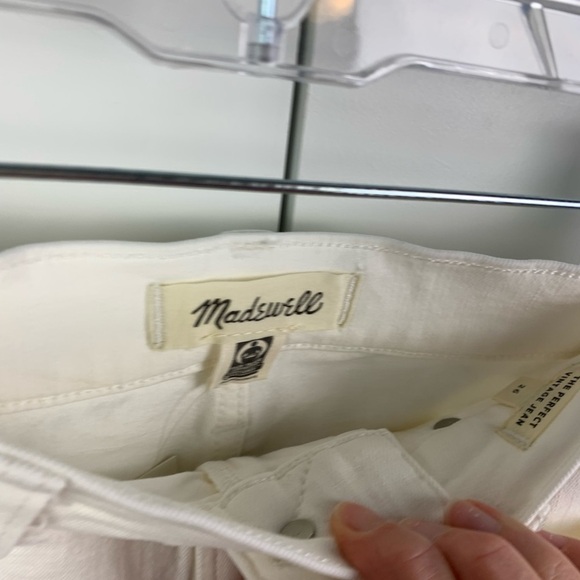 NWT Madewell Size 26 The Perfect Vintage Jean Ivory Winter White - Picture 7 of 14